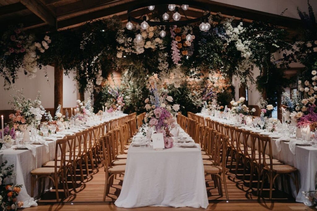 Wedding Reception Flowers: Styling the Room People Sit In